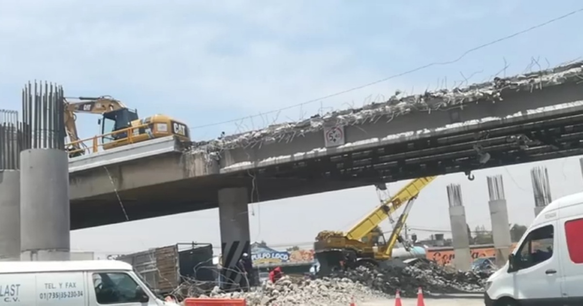 Por: Cortesía Inicia demolición de puente vehicular Camino Real en Tlaxcala