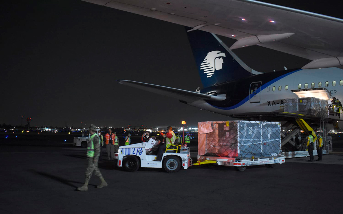 Por: Cortesía Llega a México primer cargamento de vacunas COVID de iniciativa COVAX