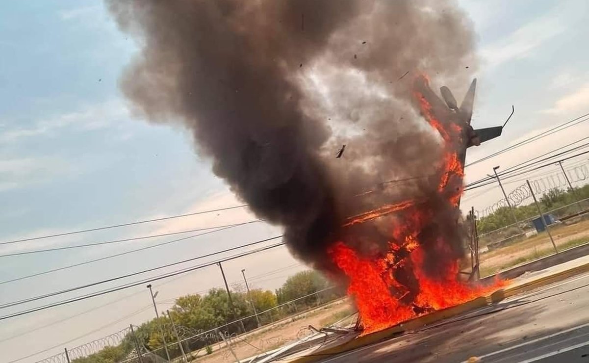 Cae helicóptero en Apodaca, Nuevo León; hay un muerto