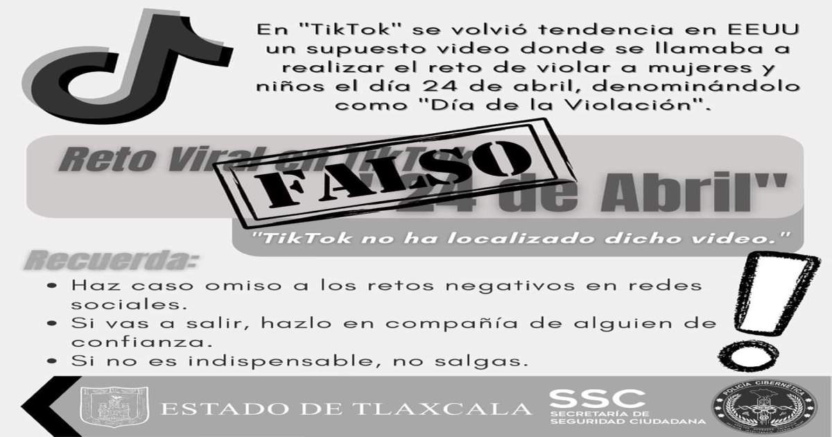 Por: Cortesía Reto de Tik-Tok enciende alarma en Tlaxcala