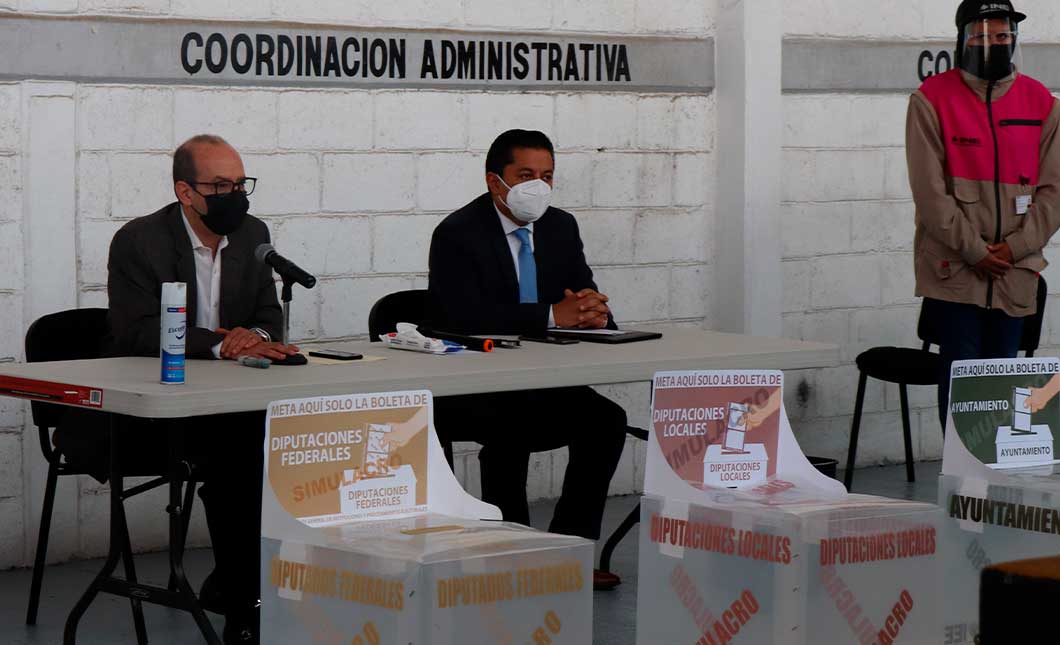 Por: Cortesía INE E IEE Puebla dan a conocer medidas  de sanidad para la elecciones este 6 de junio