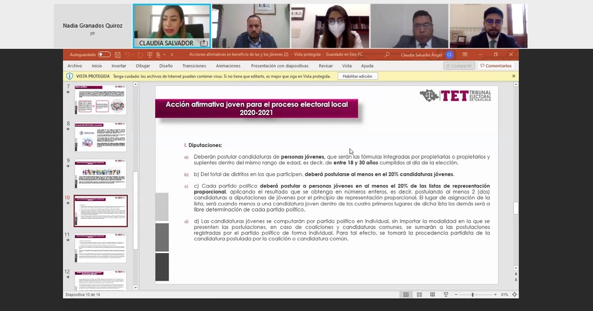 Por: Cortesía Insuficiente el marco legal para participación de jóvenes en cargos de elección: Claudia Salvador