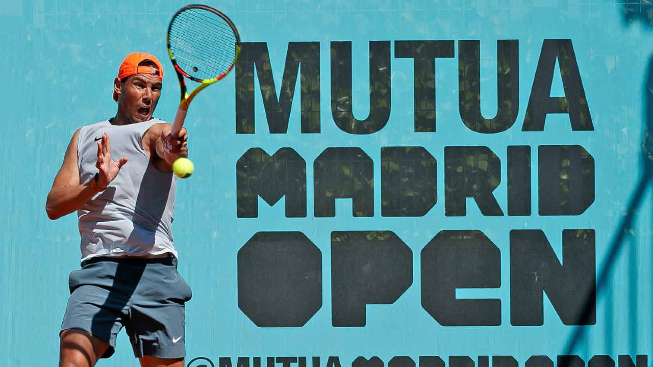 Por: Cortesía Rafael Nadal ya entrena en Madrid para afrontar el Mutua Open