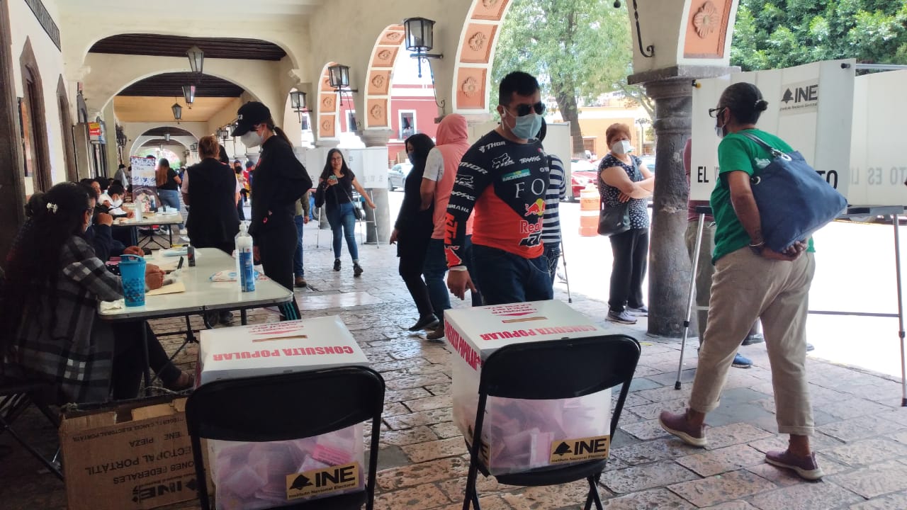 En Tlaxcala se desarrolla la consulta popular con una baja participación