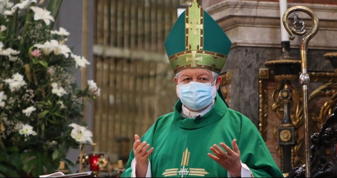 Por: Cortesía Arzobispo de Puebla llama a mantener solidaridad ante incremento de contagios covid-19