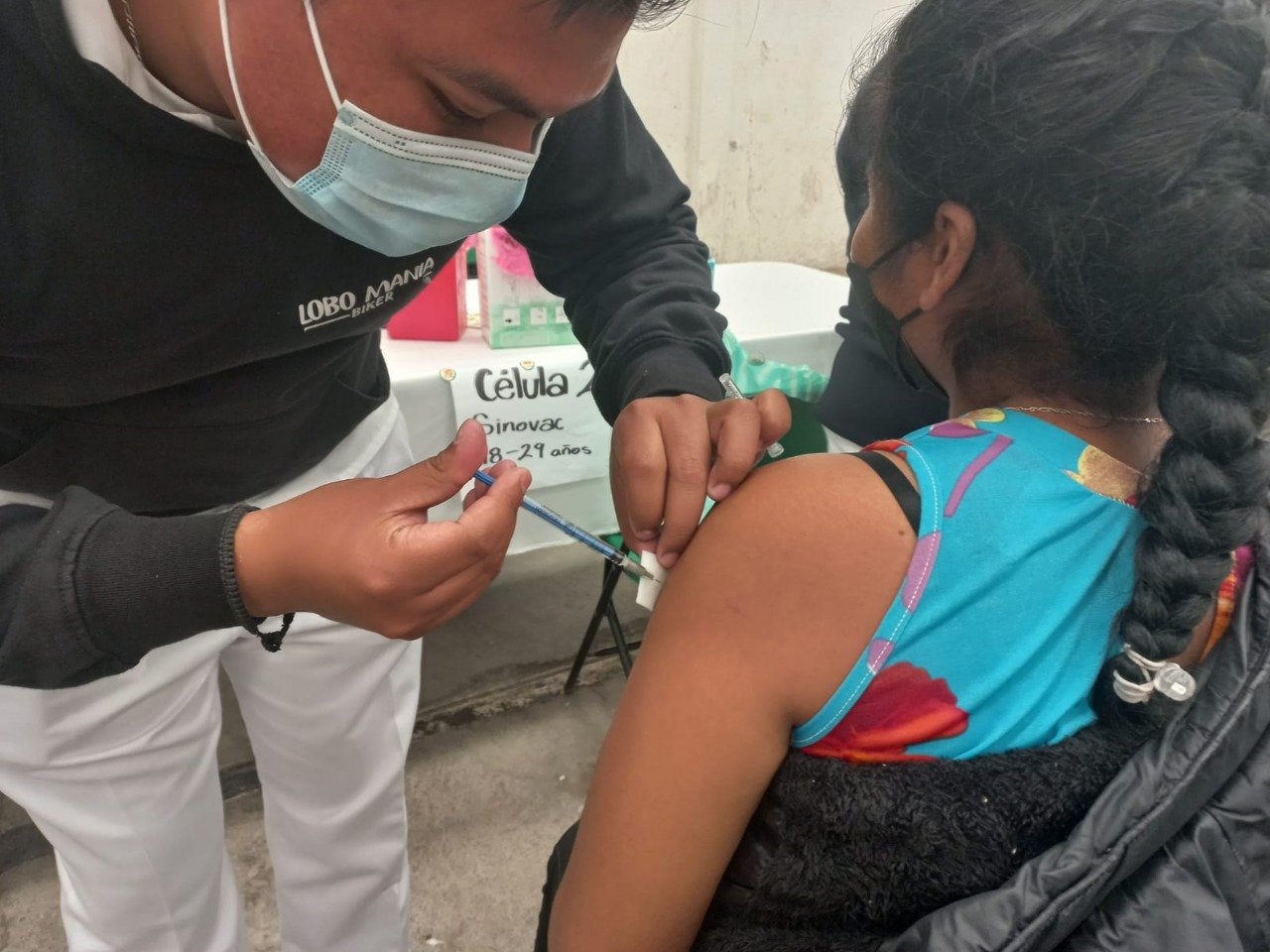 Por: Cortesía En Nopalucan se vacunaron 2 mil 870 personas de diferentes edades