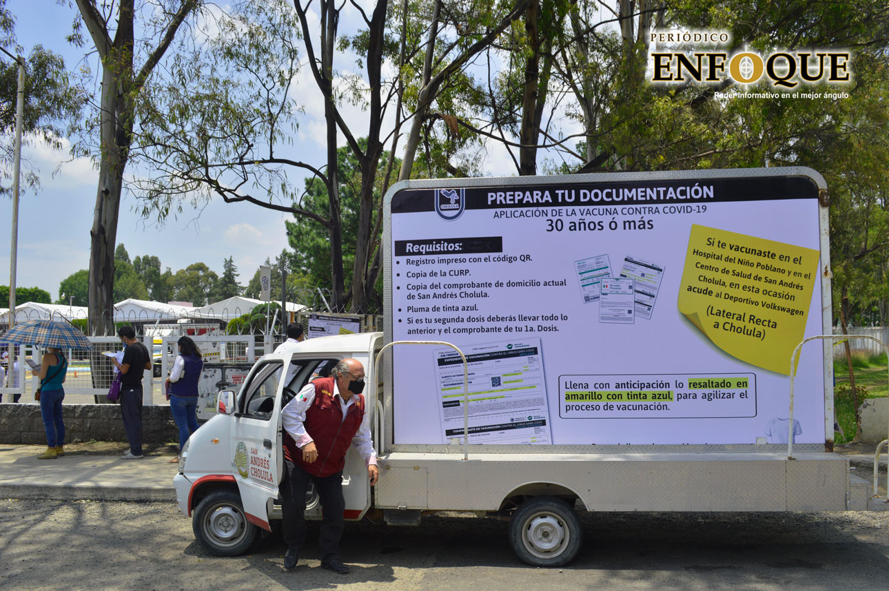 Por: Cortesía Conoce las sedes y horarios para la vacunación de los de 30 + en Puebla Capital y segundas dosis de otros grupos de edad.