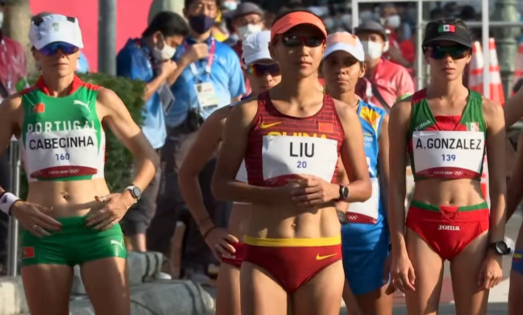 Por: Cortesía La mexicana Alegna González consiguió el quinto lugar en la marcha de 20 kilómetros