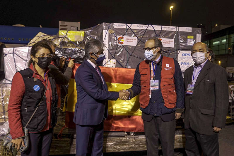 Por: Cortesía España envía 650 mil vacunas contra covid-19 a países de América