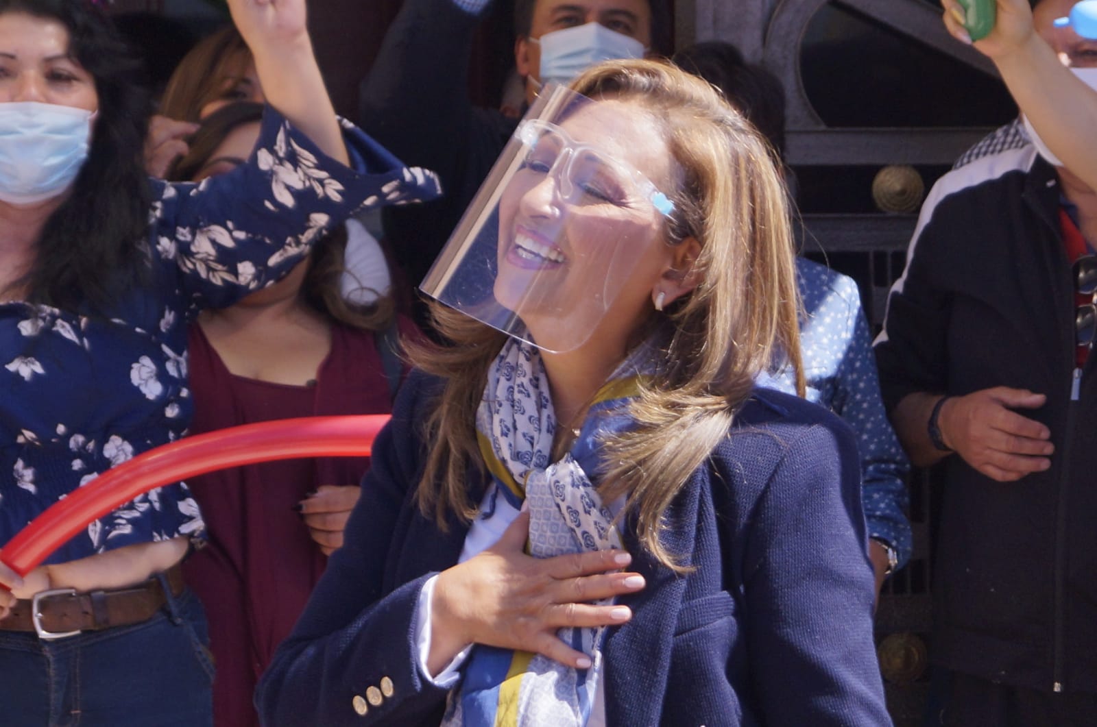 Por: Cortesía Covid-19 cancela toma de protesta de Lorena Cuellar en el estadio Tlahuicole