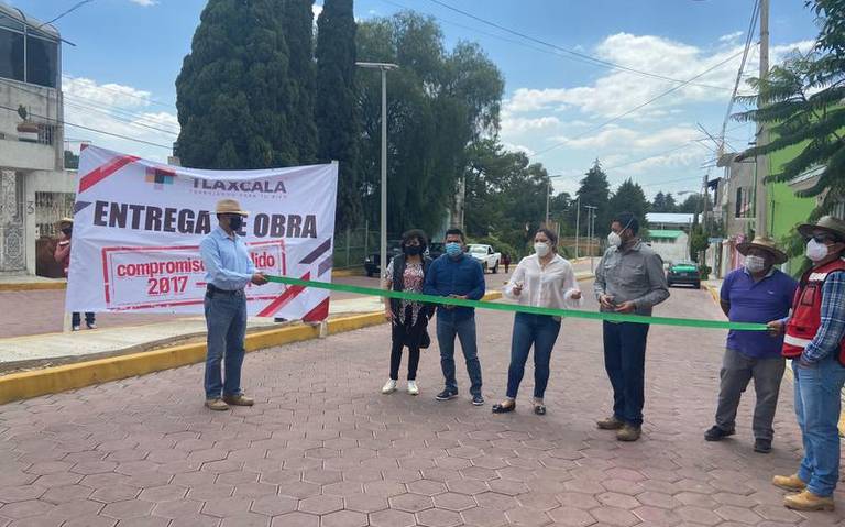 Por: Cortesía En Tlaxcala inauguran la rehabilitación de calles de Loma Bonita