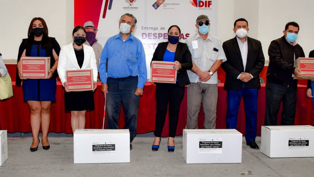 Por: Cortesía Ayuntamiento de Cuautlancingo asegura que han crecido en un 300% la entrega de despensas de los Programas Estatales