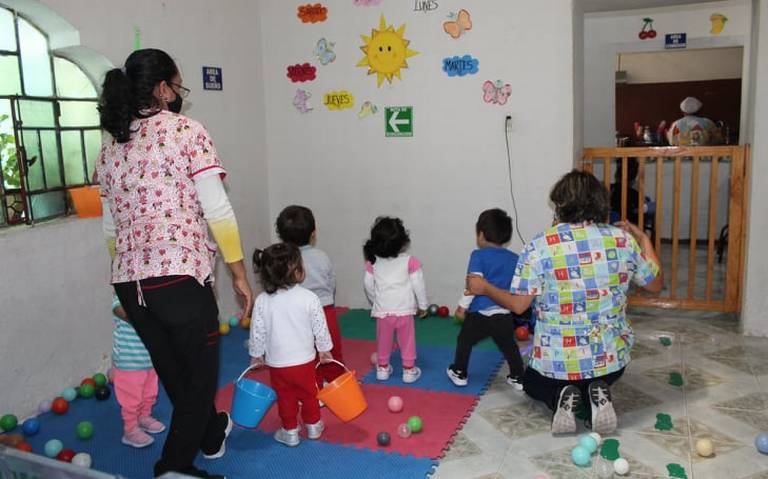 Por: Cortesía En Santa Cruz Tlaxcala inició actividades presenciales una estancia infantil.
