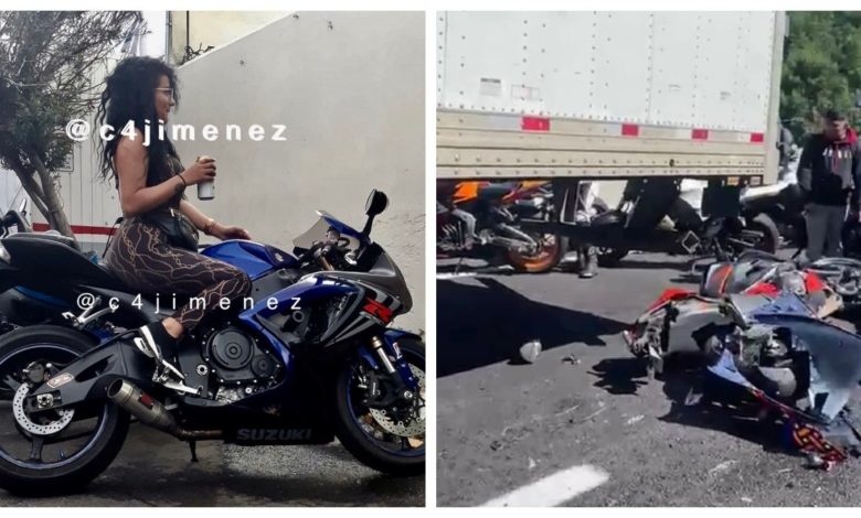 Por: Cortesía Se reporta muerte de una de las novias de “La Unión Tepito” en accidente de motociclistas en la autopista México Cuernavaca