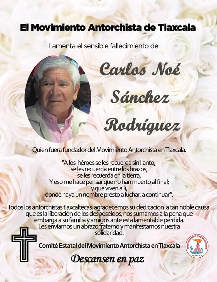 Por: Cortesía Fallece líder y fundador de Antorcha en Tlaxcala