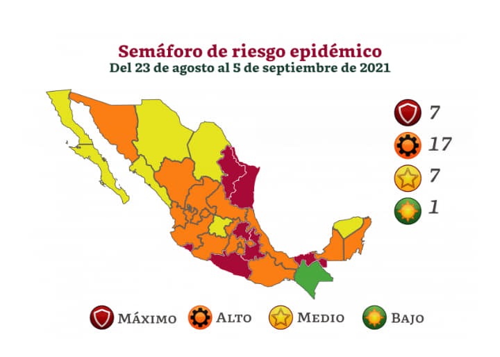 Por: Cortesía Mantiene Tlaxcala semáforo naranja