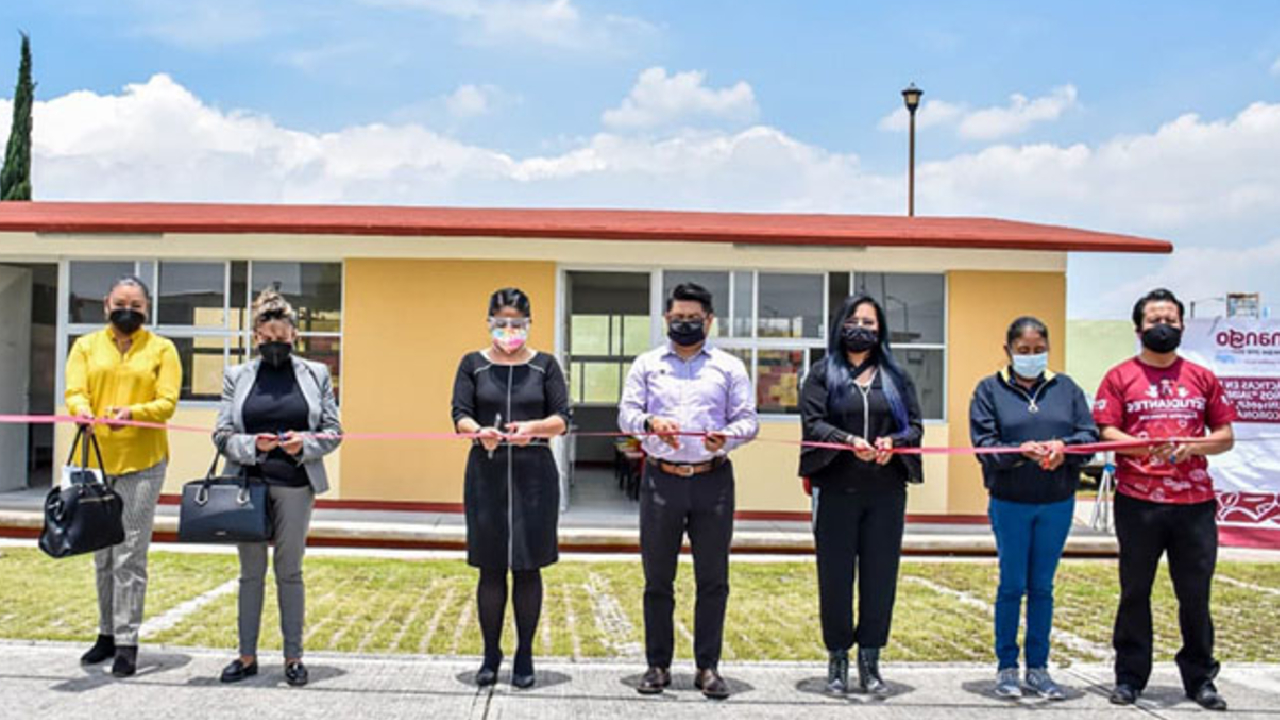 Por: Cortesía El Ayuntamiento de Coronango hace entrega de aulas educativas en Misiones de San Francisco