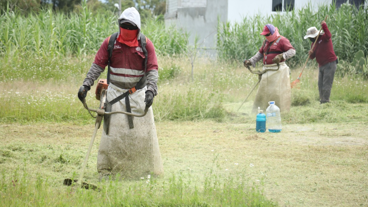 Por: Cortesía Ayuntamiento de San Andrés Cholula inició con los trabajos de acondicionamiento en las escuelas para este regreso a clases
