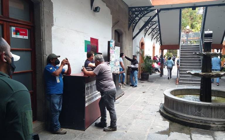 Por: Cortesía Trabajadores sindicalizados del ayuntamiento capital de Tlaxcala entran en paro