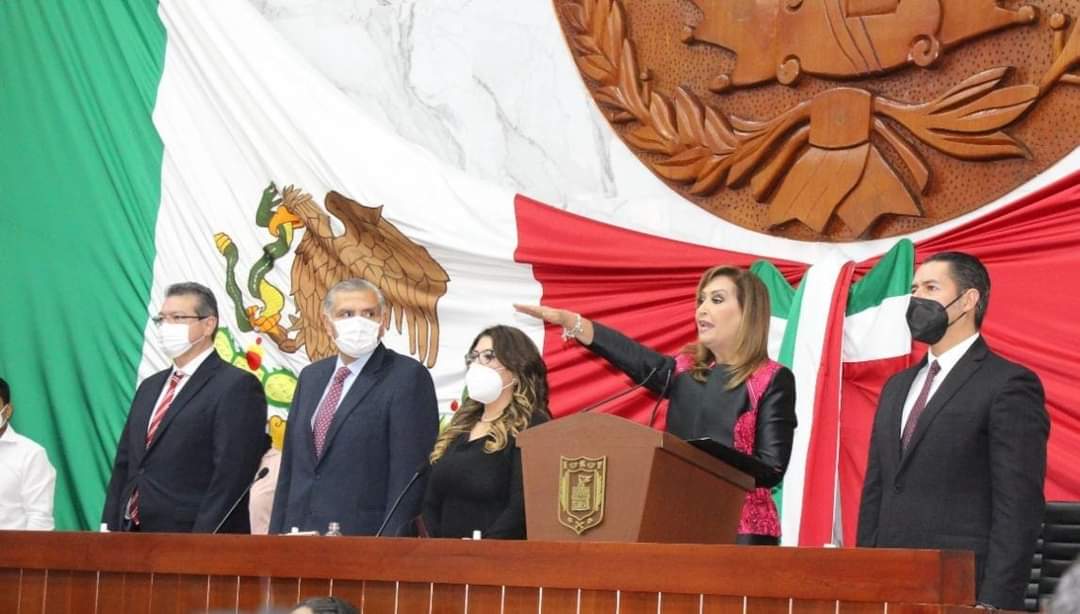 Por: Cortesía Es Lorena Cuéllar la nueva Gobernadora Constitucional del Estado de Tlaxcala