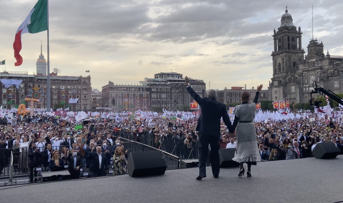 Esto dijo el presidente López Obrador en el Zócalo por su tercer año de gobierno