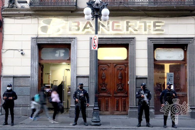 Por: Cortesía Policía estatal prestará apoyo para personas que realicen retiros o depósitos bancarios de forma segura