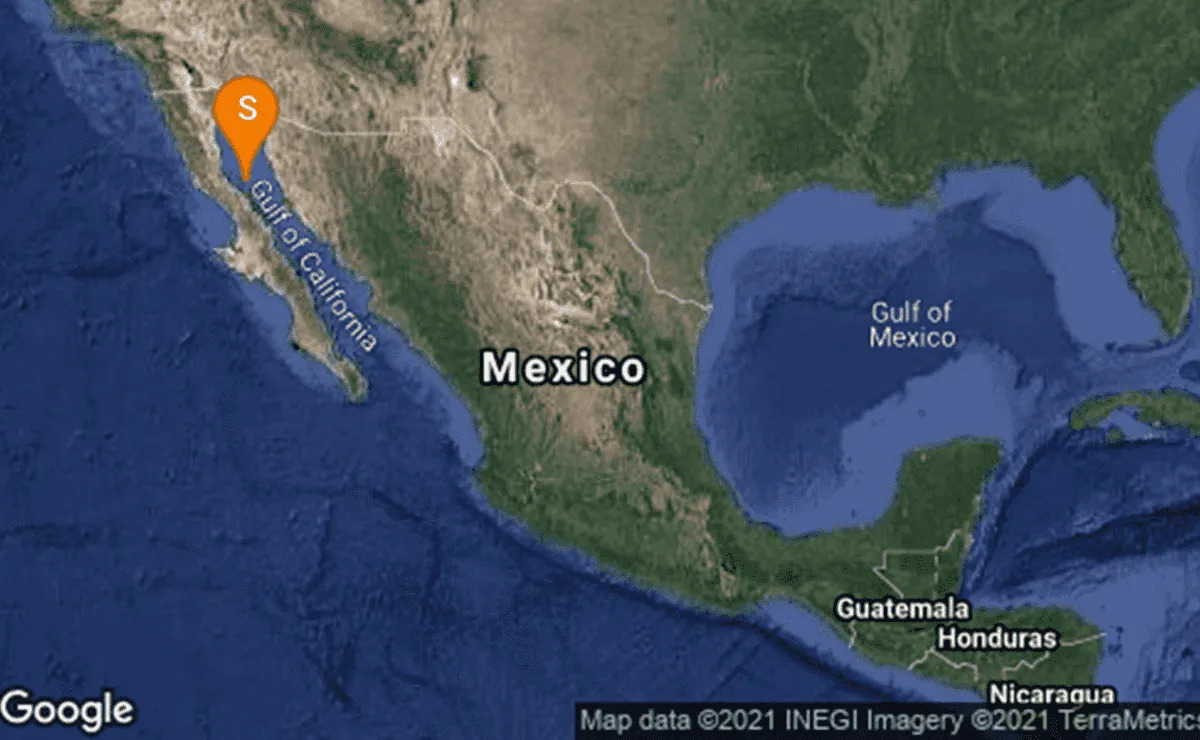 Por: Cortesía Sismo magnitud 4.2 sacudió el mar de Sonora