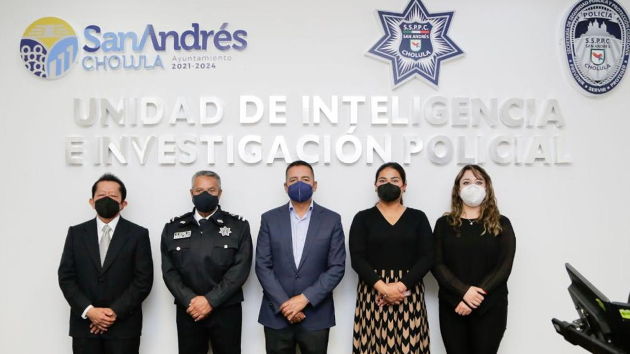 Por: Cortesía En San Andrés Cholula presentan la Unidad de Inteligencia e Investigación Policial