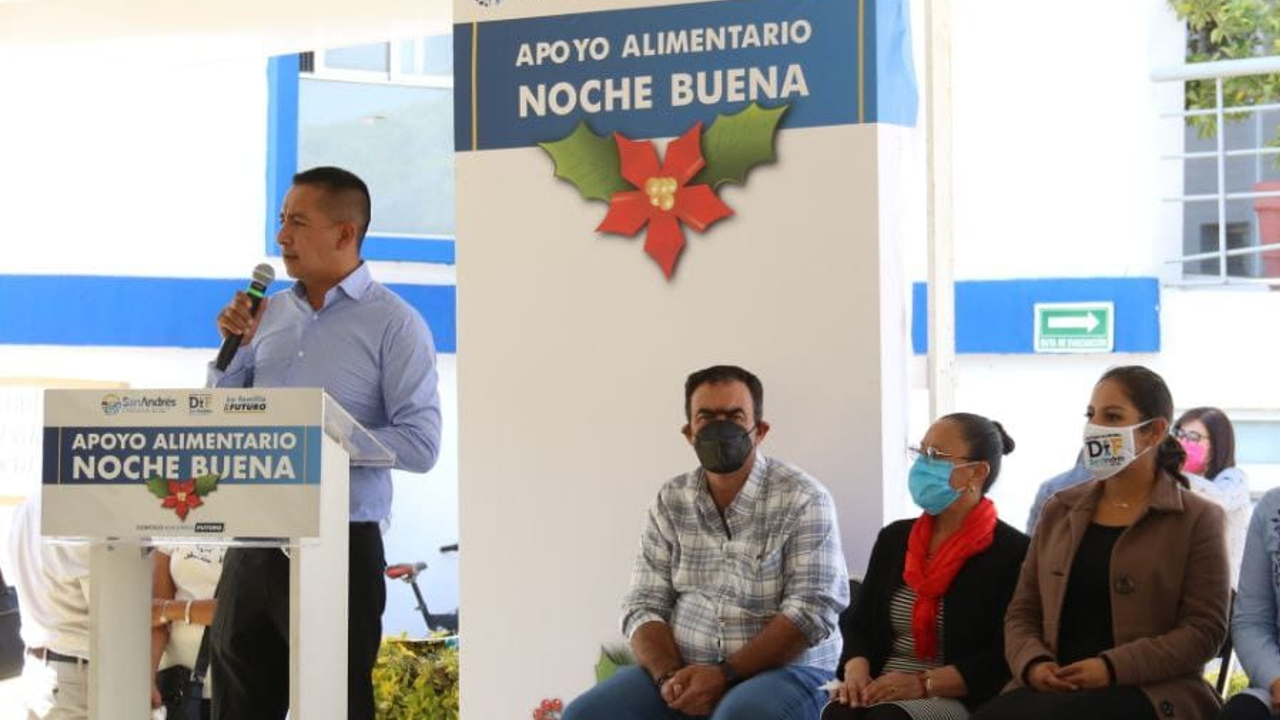 Por: Cortesía Ayuntamiento de San Andrés Cholula presentó el Programa Alimentario “Noche Buena”