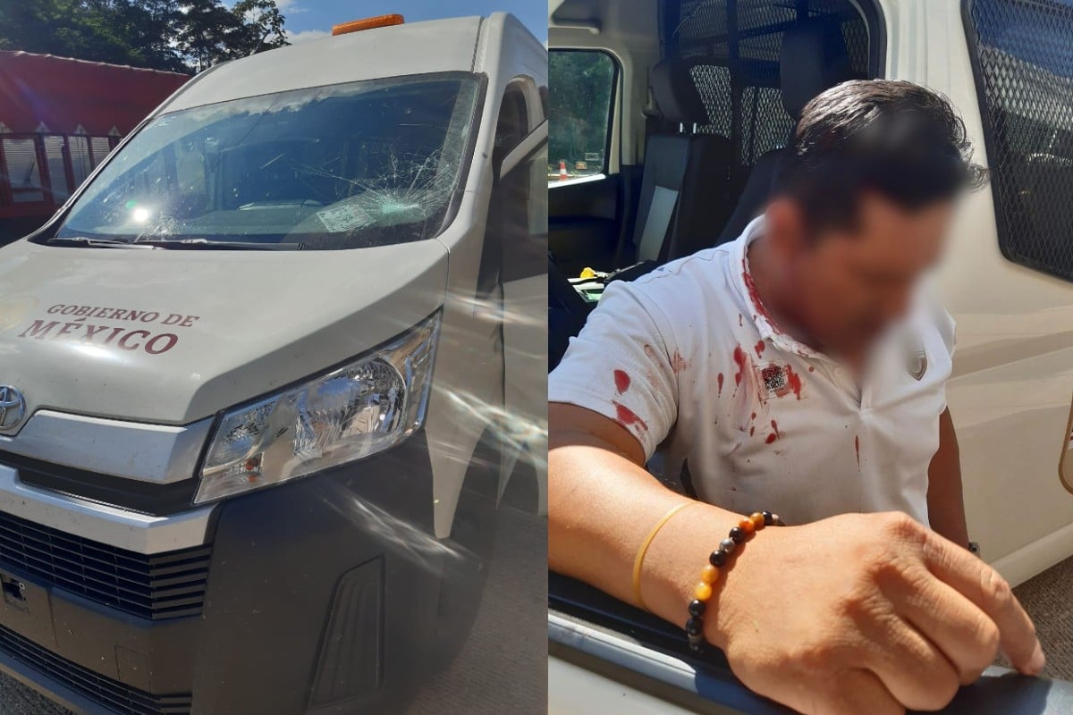 Por: Cortesía Golpean a agente del INM y liberan a migrantes detenidos en Chiapas