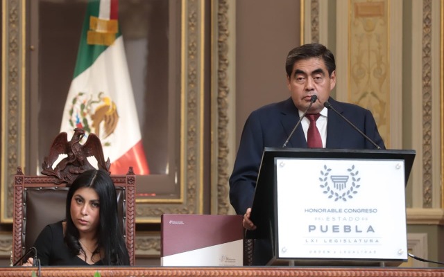 Por: Cortesía En informe de gobierno, Barbosa destaca avances en combate a la inseguridad y promete regular concesiones del transporte público