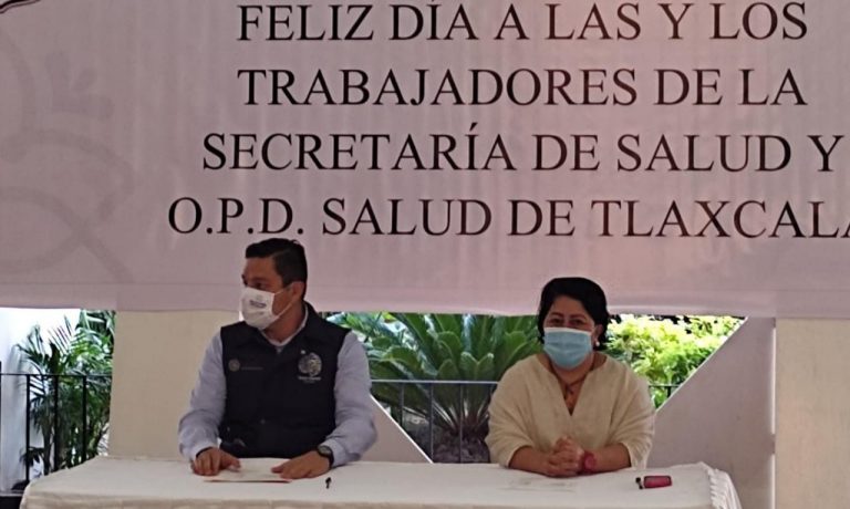 Por: Cortesía    Se lleva a cabo la rifa de fin de año para trabajadores de sector salud en Tlaxcala