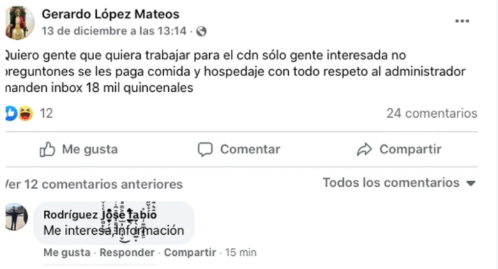 Por: Cortesía Grupo criminal recluta a jóvenes a través de redes sociales, ofrecen comida, hospedaje y 18 mil mensuales