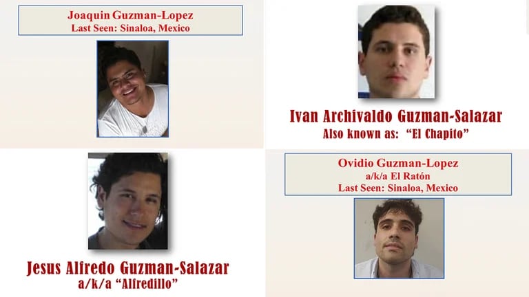 Por: Cortesía EEUU publicó póster de recompensa por “Los Chapitos”, hijos de Joaquín Guzmán Loera