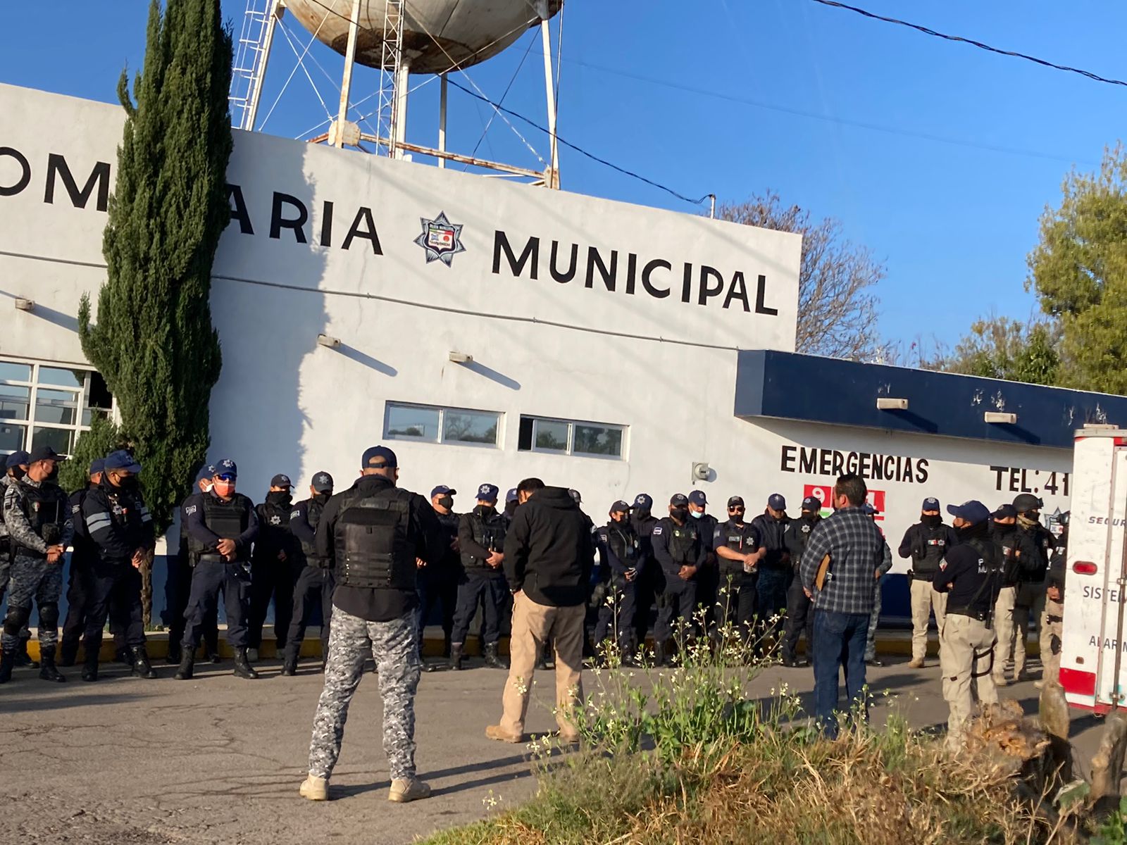 Por: Cortesía Por falta de aguinaldo, policías de Yauhquemehcan se van a paro