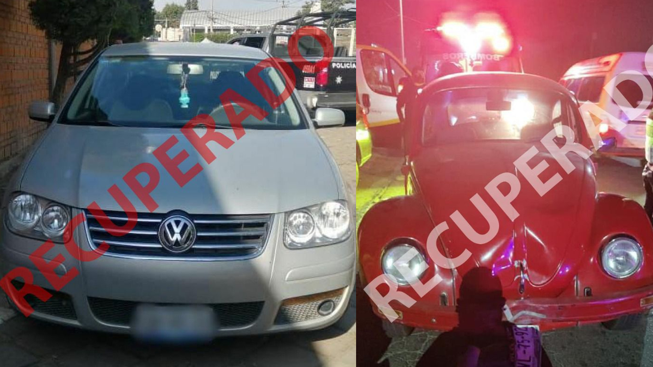 Por: Cortesía Recuperan en San Pedro Cholula dos vehículos con reporte de robo