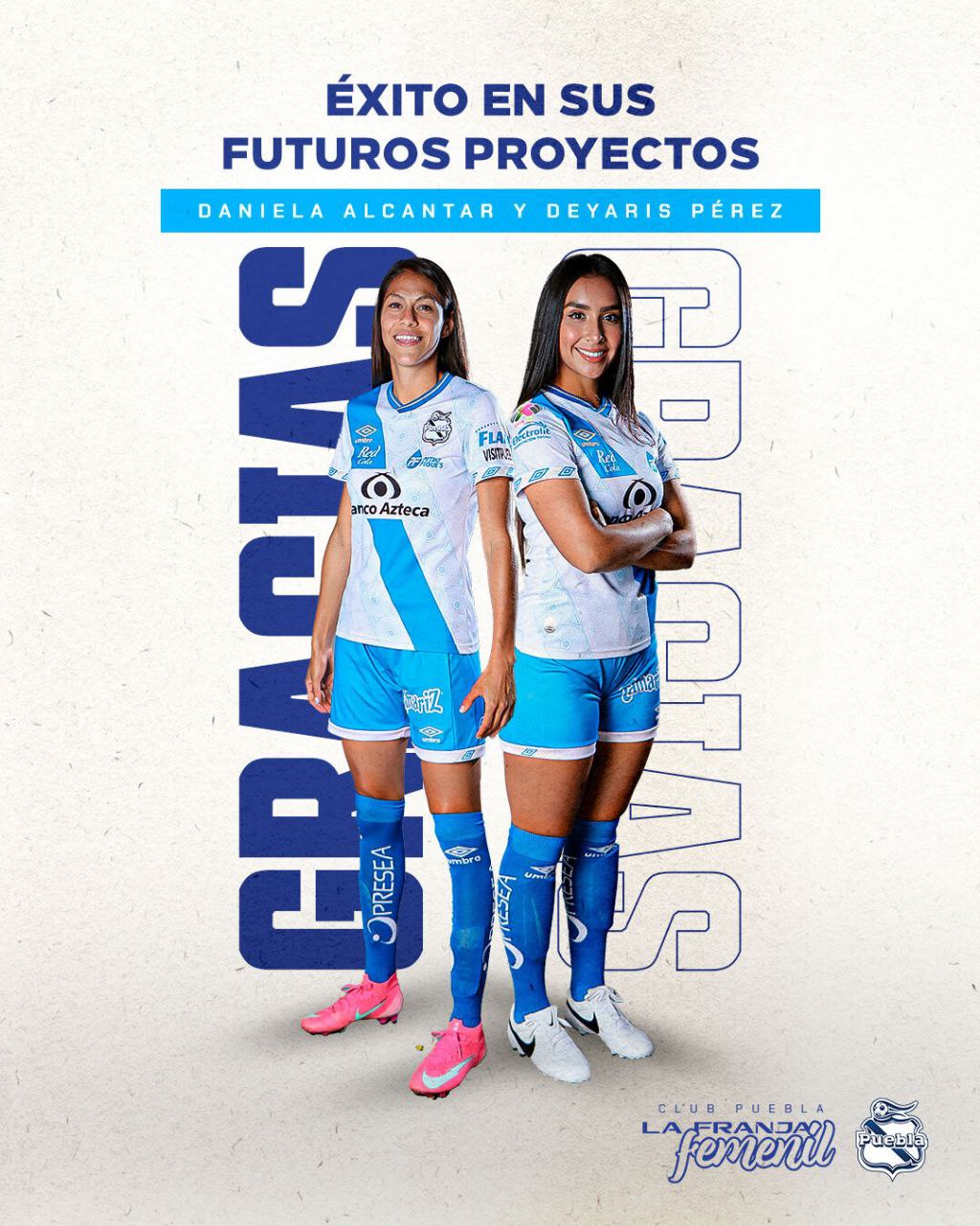 Por: Cortesía Puebla Femenil da de baja a dos jugadoras