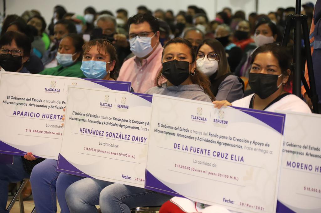 Invirtió SEPUEDE 6.5 mdp para impulsar el desarrollo de tlaxcaltecas