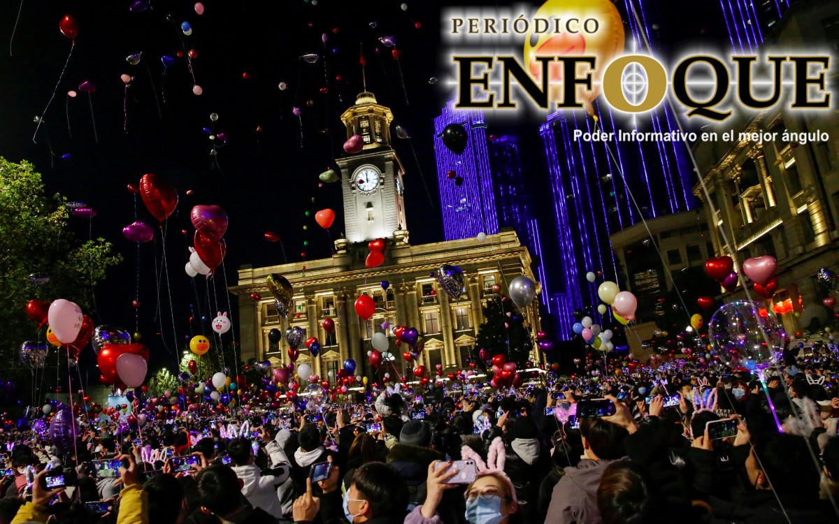 Foto: Cortesía Entérate. Wuhan celebra el año nuevo como si ya no existiera una Pandemia Mundial.