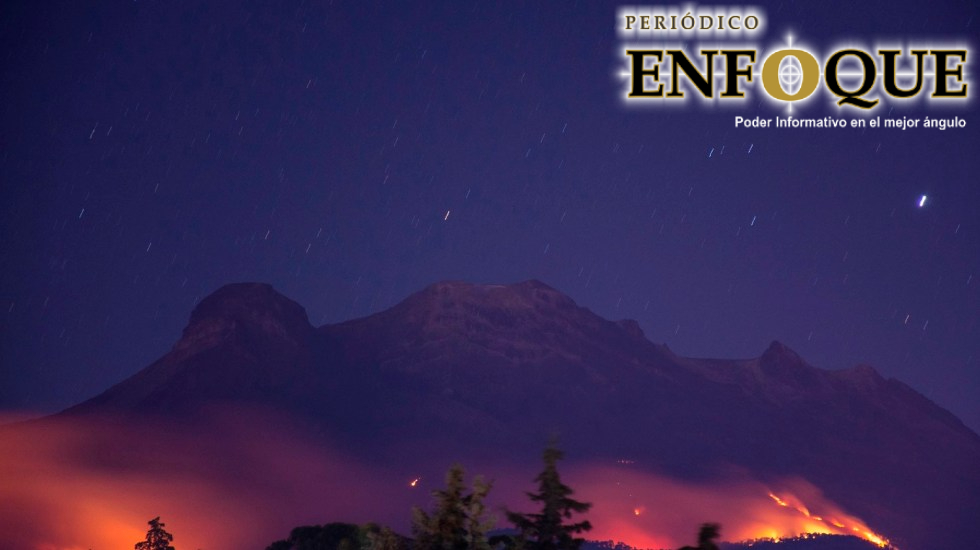 Foto: Cortesía Entérate. Incendio en el Iztaccíhuatl no fue controlado a tiempo