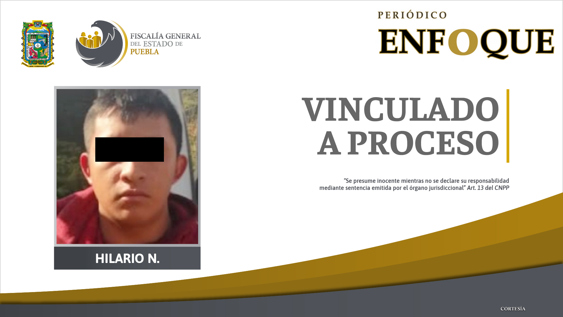 Foto: Cortesía Vinculan a Proceso a asaltante de carretera.