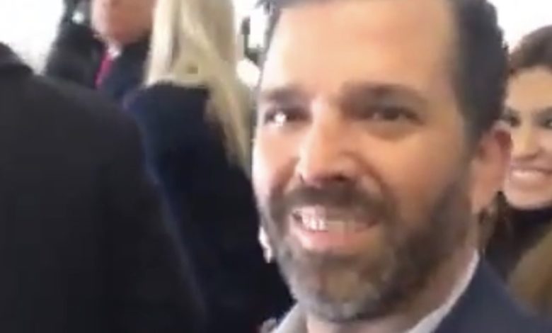 Foto: Cortesía Celebra Donald Trump Jr la toma del Capitolio de EU desde el búnker de su padre (Video)