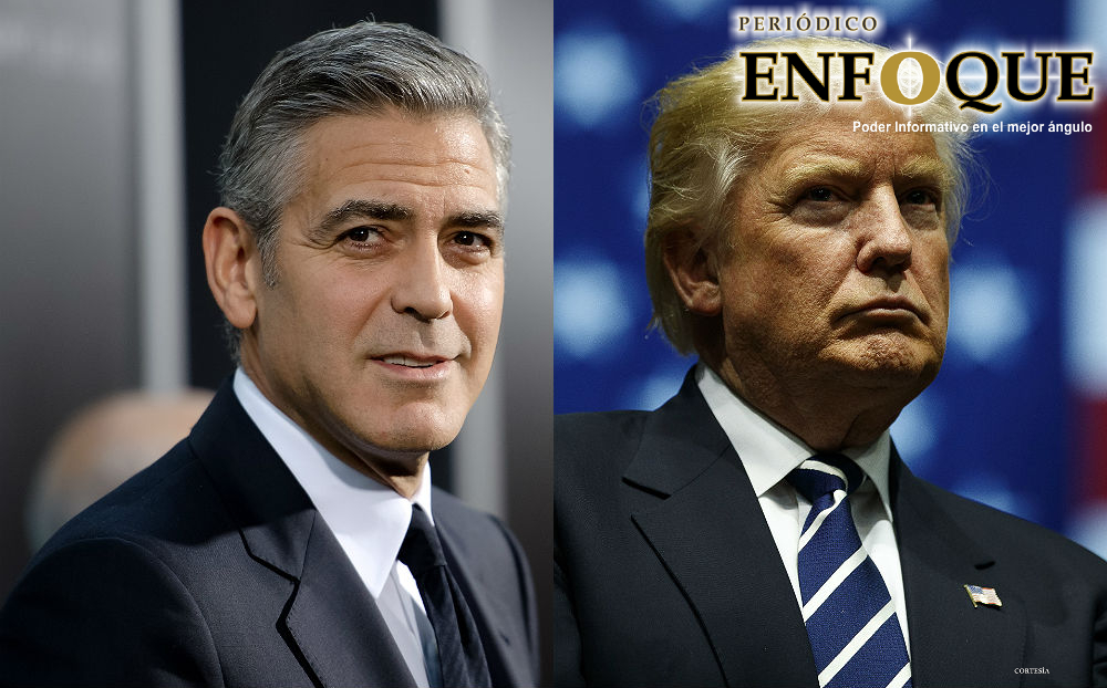 Foto: Cortesía George Clooney arremete contra Donald Trump  y su familia.