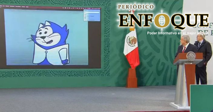 Foto: Cortesía Benito Bodoque luce en la Mañanera.