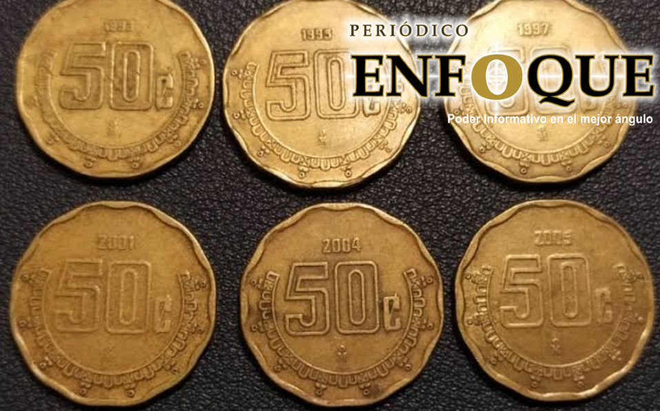 Foto: Cortesía Estas monedas de 50 centavos cuentan con un valor de 3000 pesos.