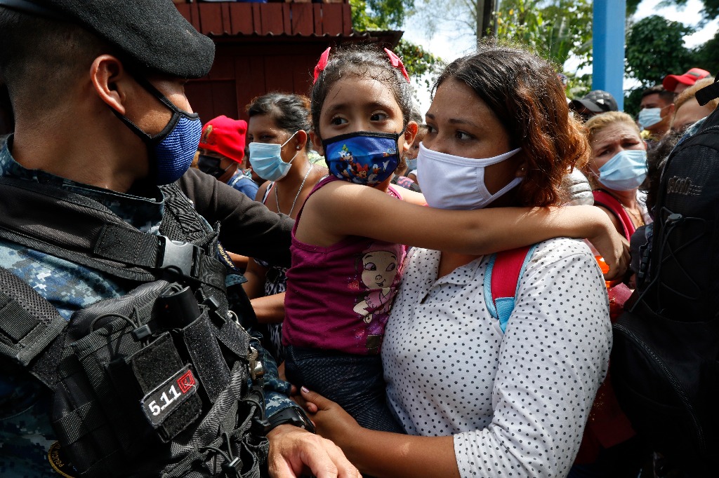 Foto: Cortesía Llega GN a la frontera sur para impedir el paso a caravana migrante