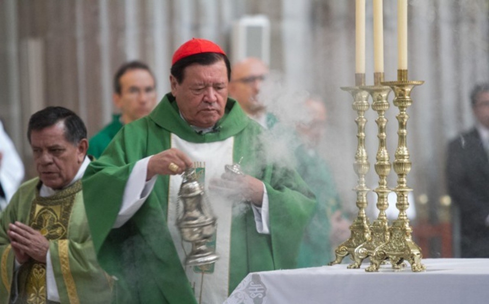Foto: Cortesía Hospitalizan al Cardenal Norberto Rivera por covid-19