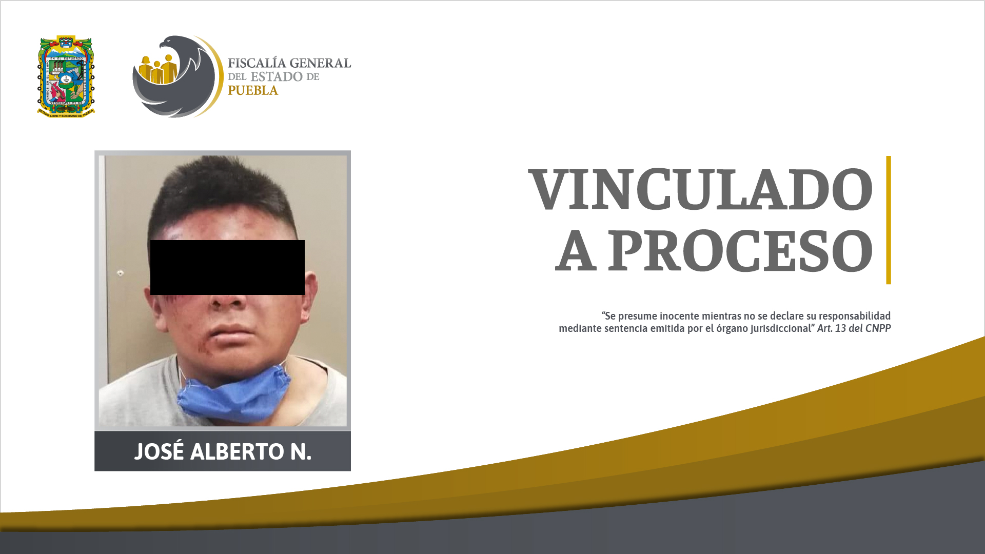 José Alejandro N., señalado por delitos cometidos contra funcionarios públicos es vinculado a proceso