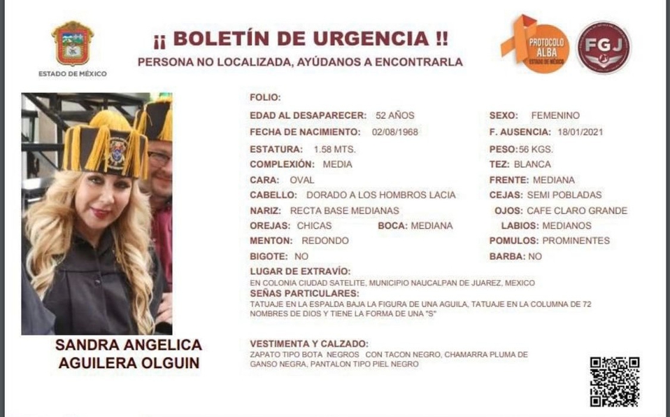 Foto: Cortesía Localizan a Sandra Aguilera, reportera de ‘la mañanera’; está hospitalizada