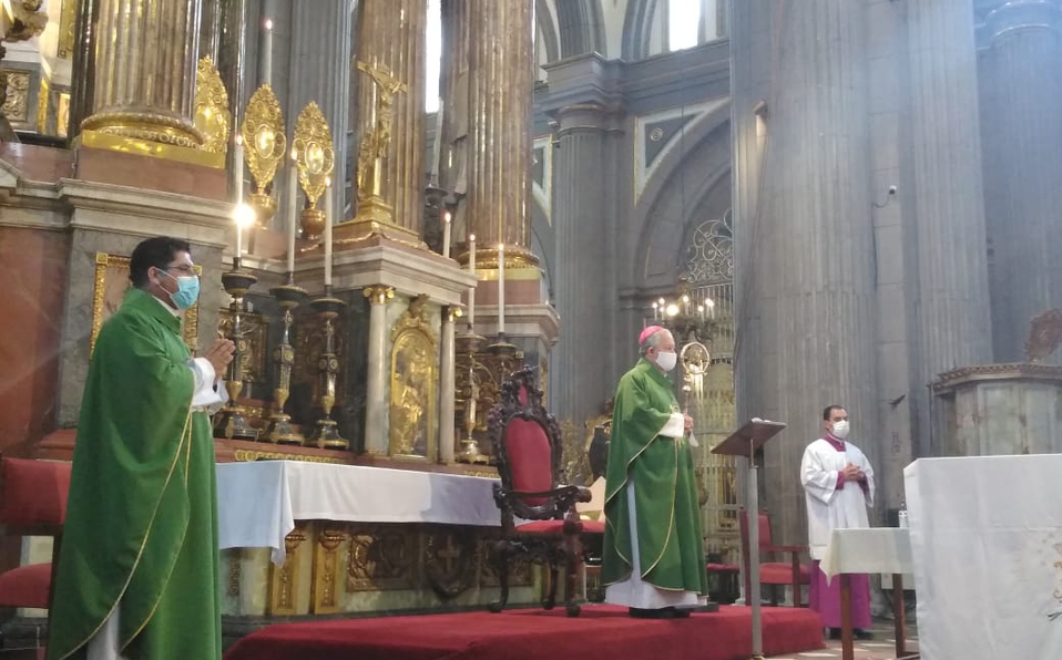 Foto: Cortesía Arzobispo de Puebla reanuda misa dominical en la Catedral